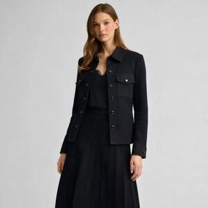 St. John Collection | Black Bouclé Knit Jacket ~ US 4